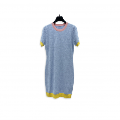FENDI DRESS LIGHT BLUE FF